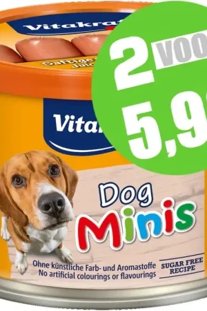 Vitakraft Dog Minis Hondenworstjes 12 Stuks Gereduceerde Prijs